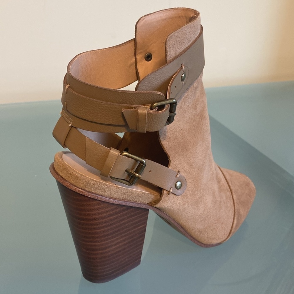 JOE’S Jeans Suede Ankle Boots Western Boots Cowgirl Size 7.5 - Picture 9 of 13